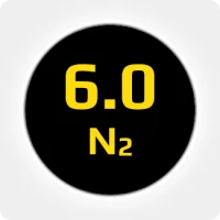 Азот (N2) 6.0 (99,9999%) в моноблоке 12х50л 300бар, соединение  G3/4 (DIN 9)