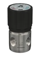 Запорный клапан  AMFLO DV25L-FNT4-FNT4 нерж. сталь 4х портовый, вход и выход NPT 1/4, уплотнение EPDM / Valve DV25L-FNT4-FNT4 4-ports FNPT 1/4 stainless steel