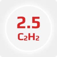 Ацетилен (C2Н2) марки А 2.5 (99,5%) в баллоне 50л. 9 кг., соединение ацетиленовое (DIN 3) с баллоном.