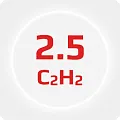 Ацетилен 2.5 (марка А), для фотометрии