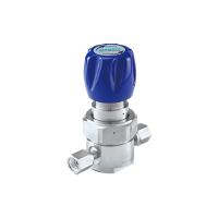 Регулятор AMFLO UHP AU21 Материал: Код Z (Body,Poppet, Nozzle,Diaphragm,Gland-SUS316L,Seat: PCTFE) ; Поверхность 0.13 um; 3х портовый с манометром, CV-0.09
